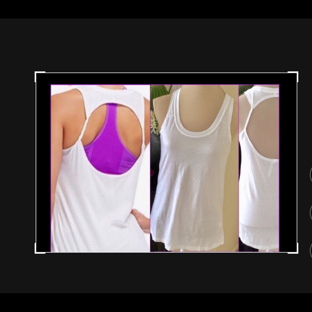 Fabletics Twist II Tee White SZ.XL, NWOT
